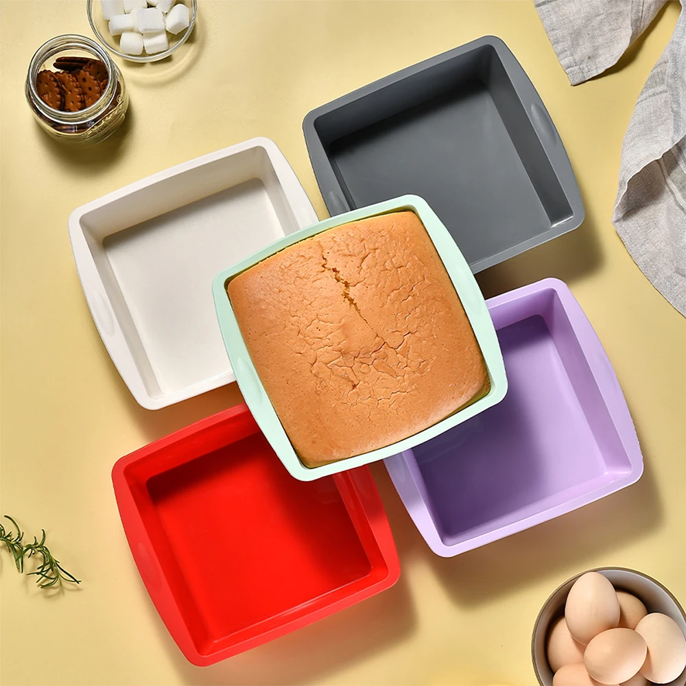 Kitchen Baking Store - Molde cuadrado de silicona para Tartas,