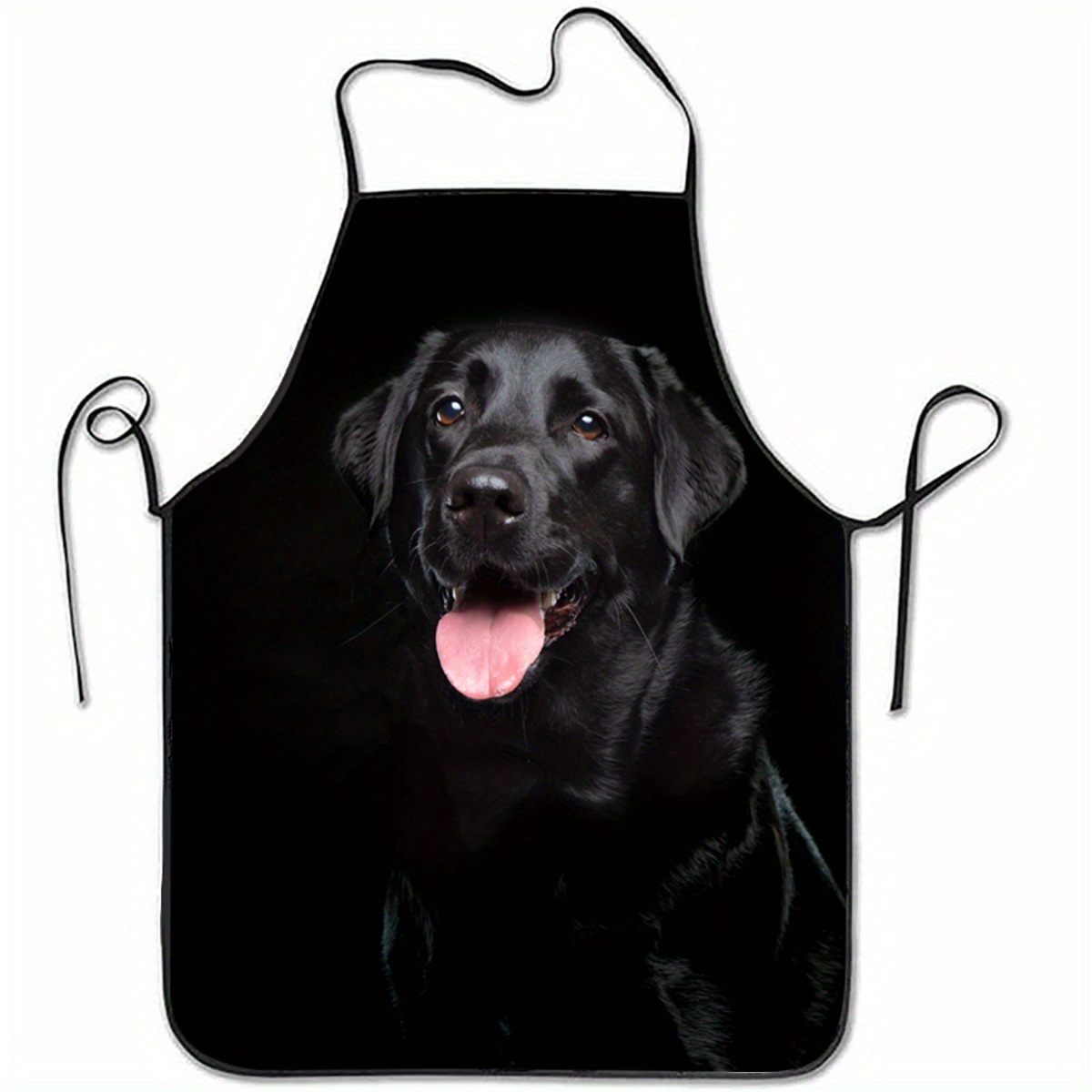 Kitchen Baking Cloth - 1 delantal negro con estampado de
