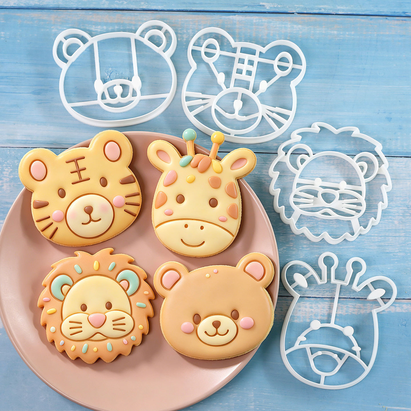 Kitchen Baking Kit - Juego de 4 Cortadores de Galletas