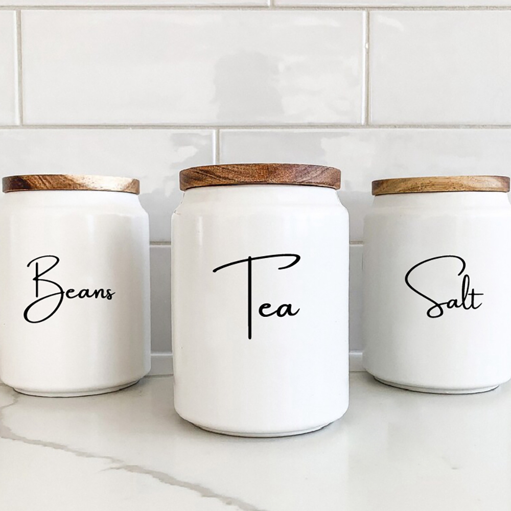 Kitchen Baking Canisters - Etiquetas adhesivas para tarros y bote