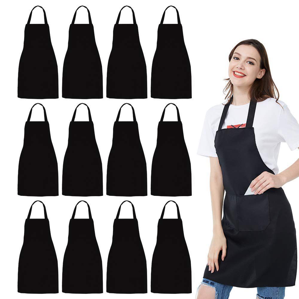 Kitchen Baking Drawing - Delantal de babero Unisex, delantal negro