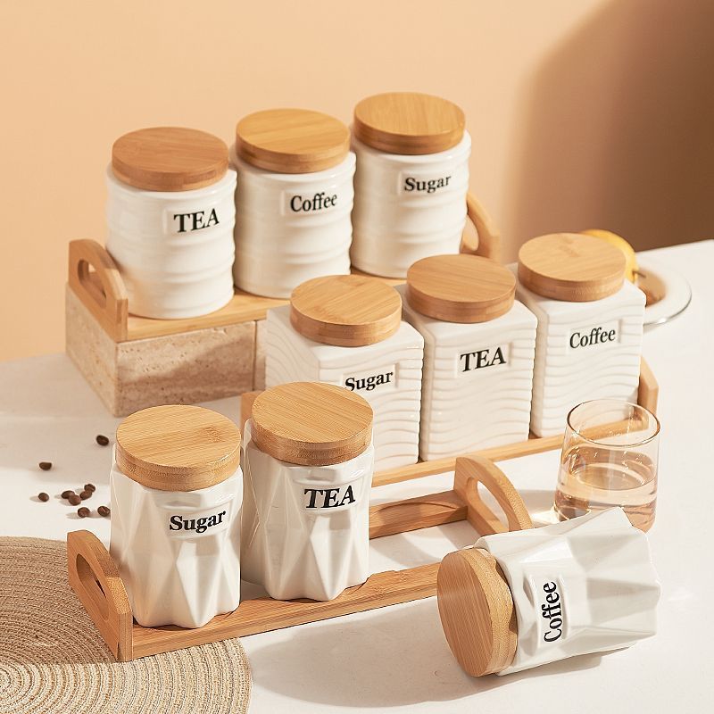 Juego de 3 Recipientes de Cerá - Kitchen Baking Canisters reseña y precio