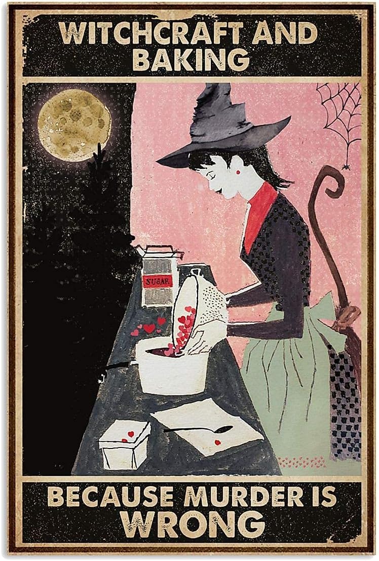 Letrero de metal vintage de Ha - Kitchen Witch Baking reseña y precio