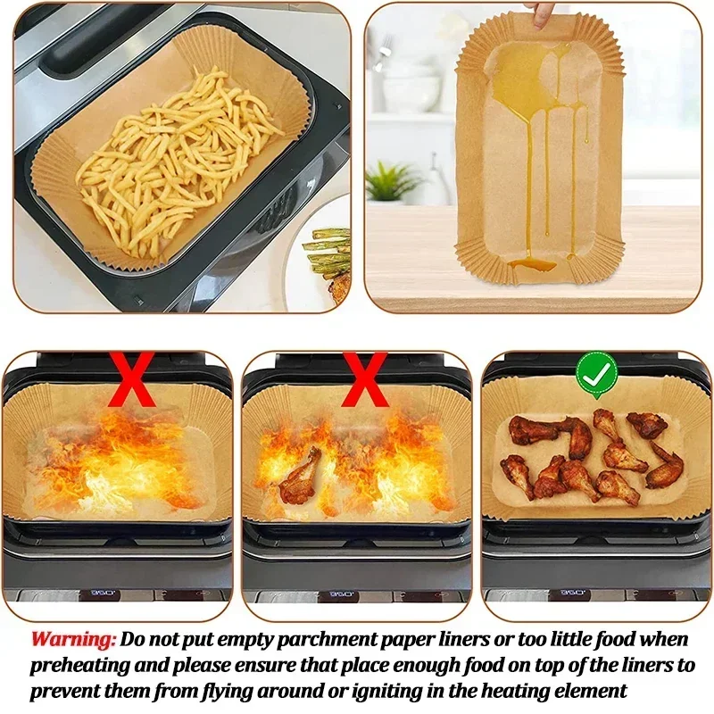Papel desechable para freidora - Kitchen Baking Store reseña y precio