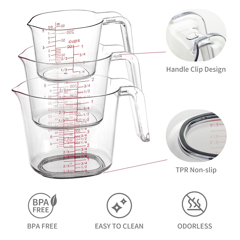 Juego de tazas medidoras trans - Kitchen Baking Kit reseña y precio
