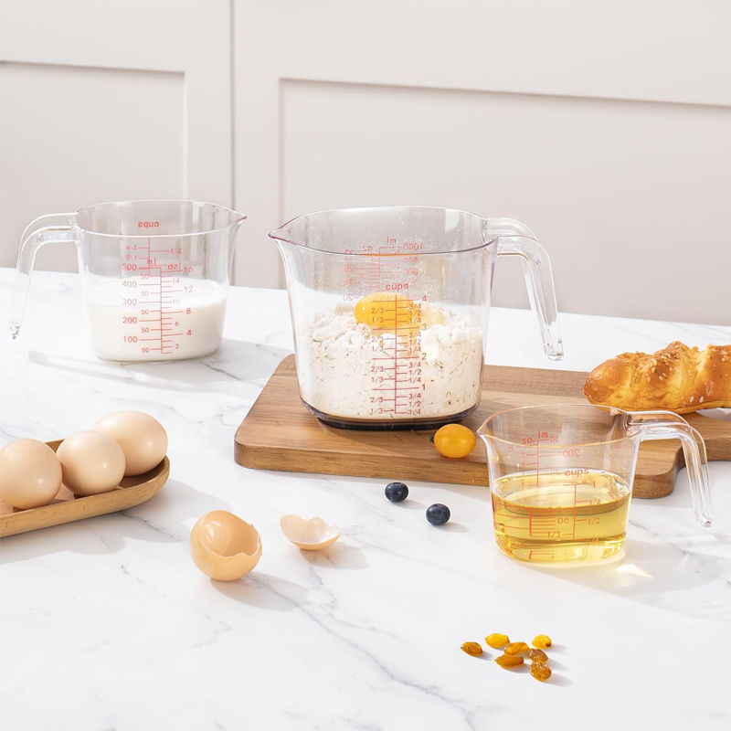 Juego de tazas medidoras trans - Kitchen Baking Kit reseña y precio