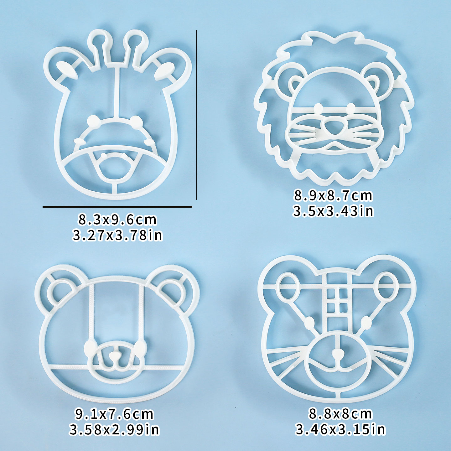 Juego de 4 Cortadores de Galle - Kitchen Baking Kit reseña y precio