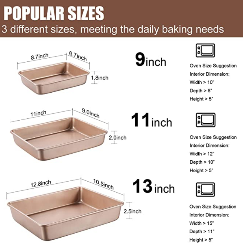 Bandeja para hornear dorada de - Springform Pan Set reseña y precio