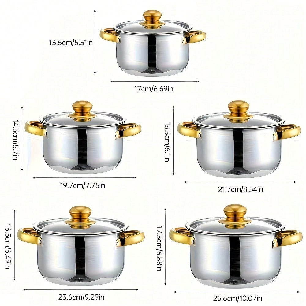 Juego de ollas de acero inoxid - Kitchen Baking Kit reseña y precio