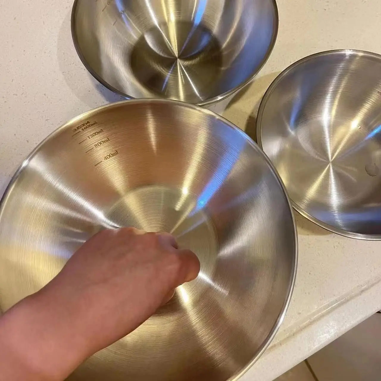 Juego de 3 Tazones de Acero In - Kitchen Baking Kit reseña y precio