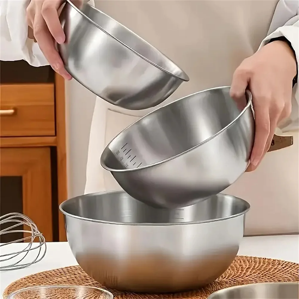 Juego de 3 Tazones de Acero In - Kitchen Baking Kit reseña y precio